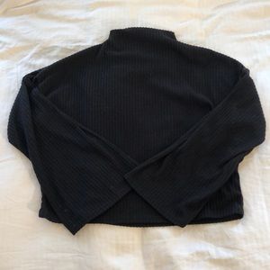 Mikey and Joey Black Turtleneck